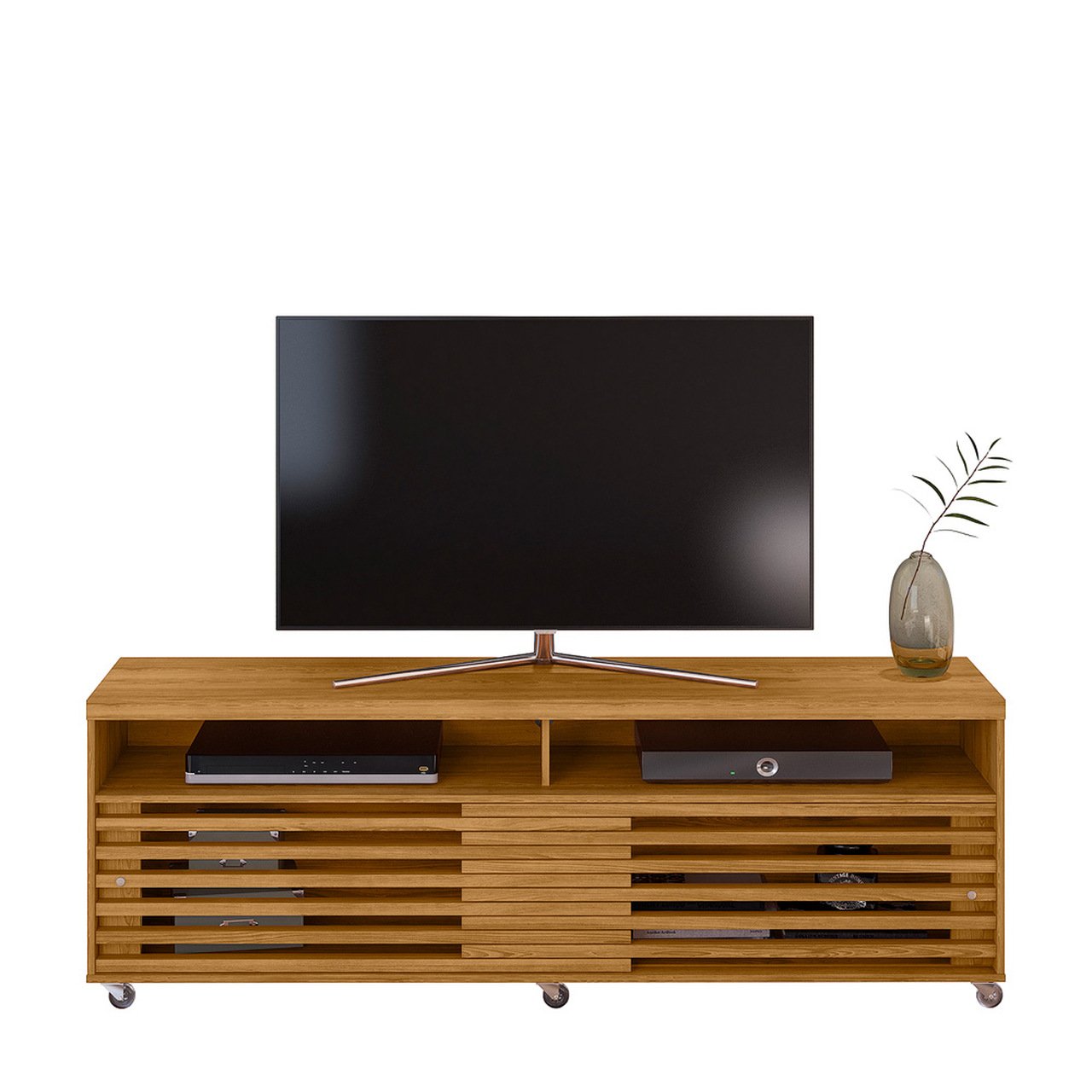 Rack Bancada Frizz - Cinamomo / Off White - Jolear Móveis